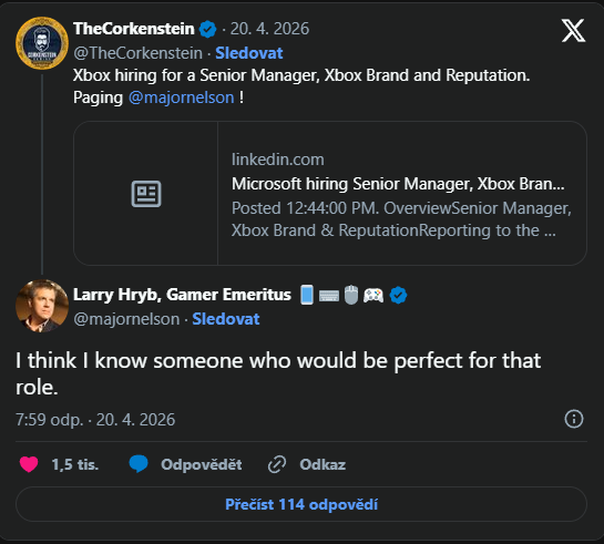 Larry Hryb možná zamíří zpět do Xboxu