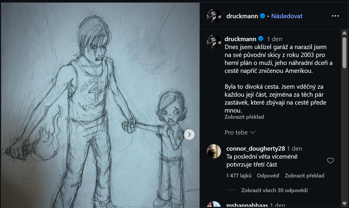 Tvůrce The Last of Us možná naznačil další díl