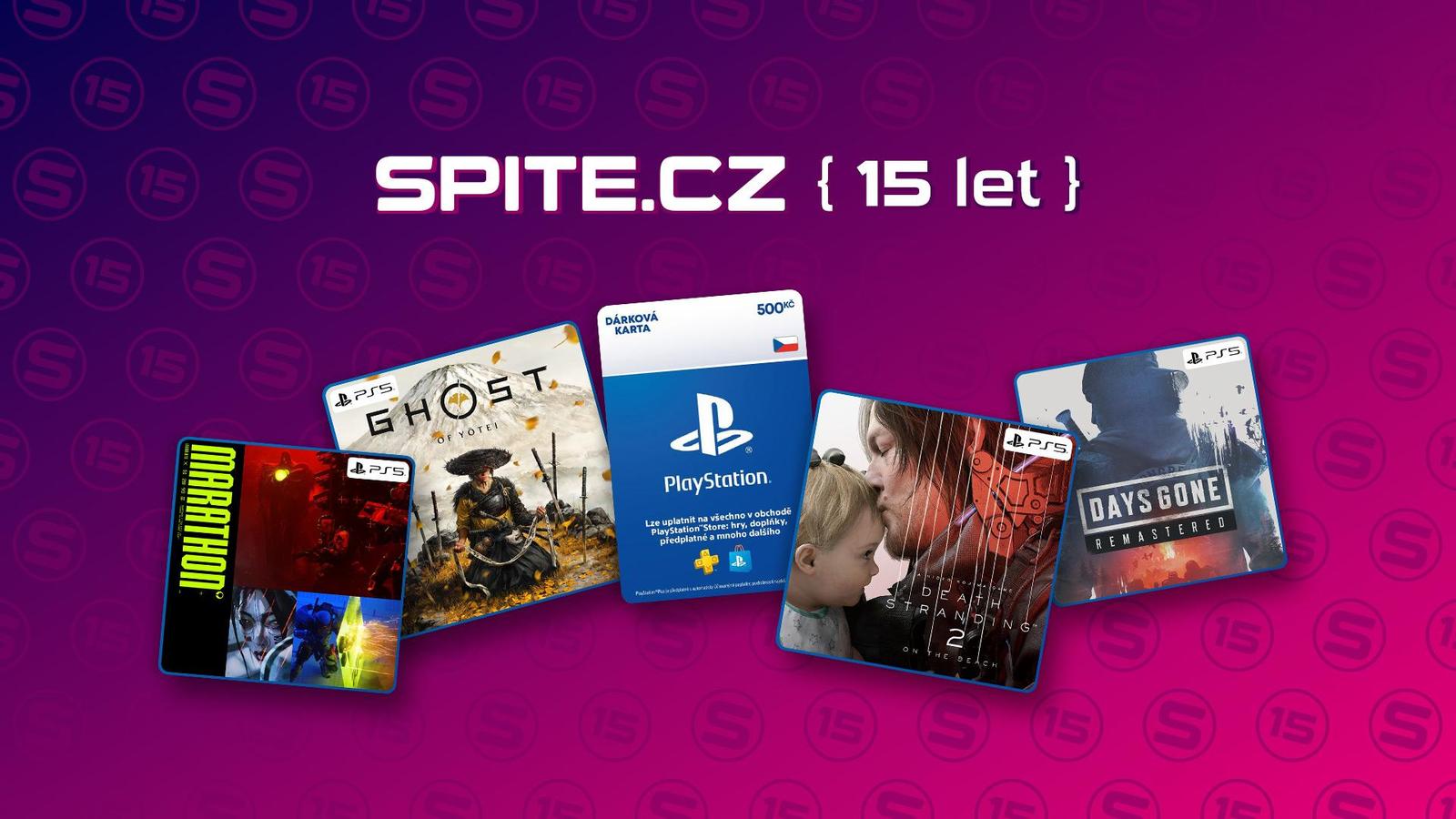 VYHLÁŠENÍ: Spite slaví 15 let! Spouštíme velkou soutěž o PS5 hry, včetně Marathonu!